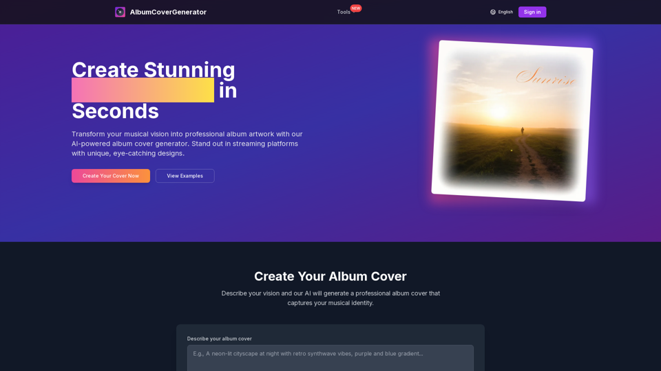 Album Cover Generator