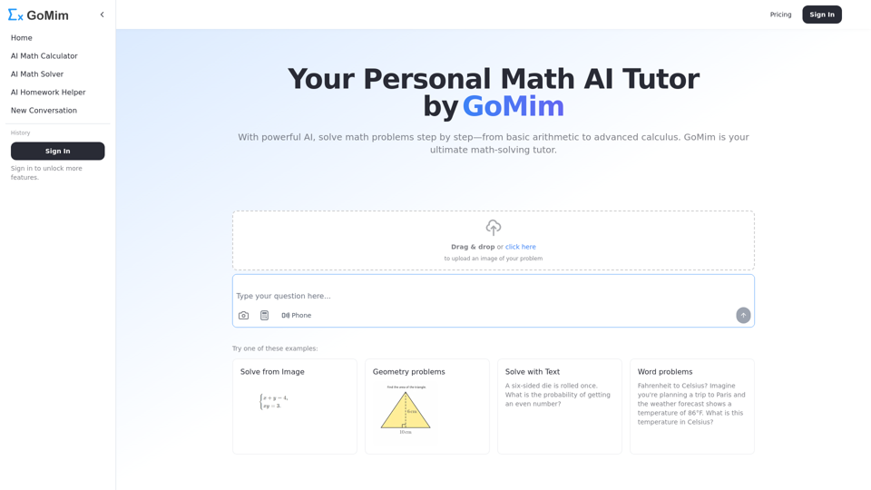 GoMim Math AI