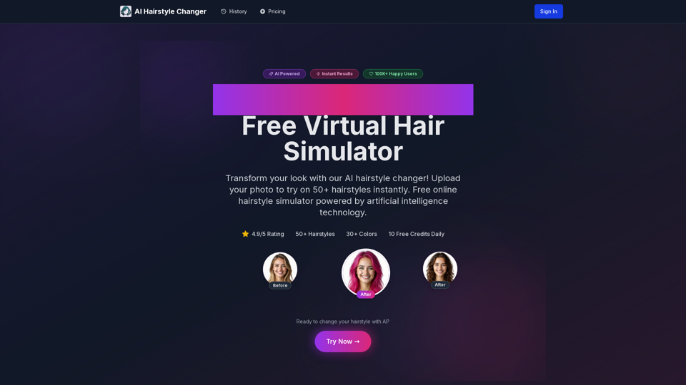 AI Hairstyle Changer