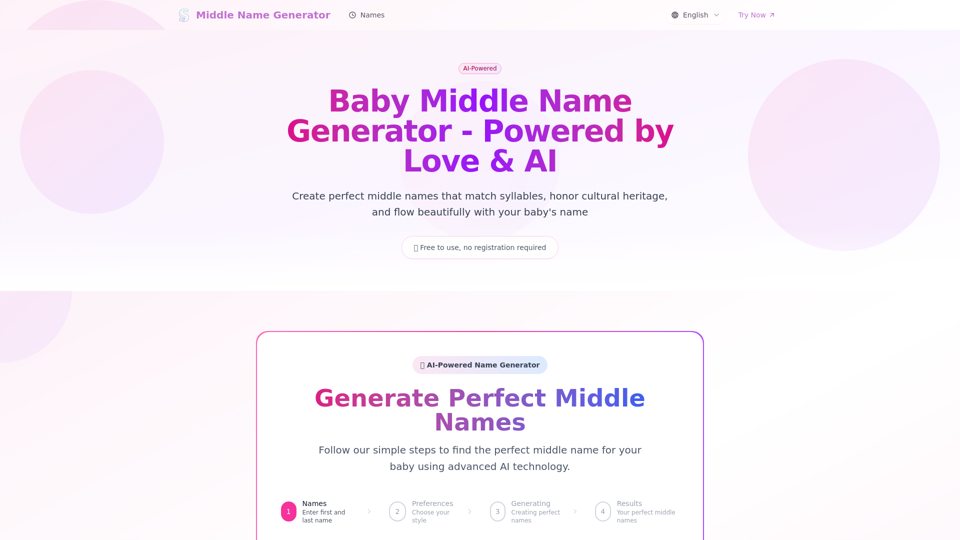 Middle Name Generator