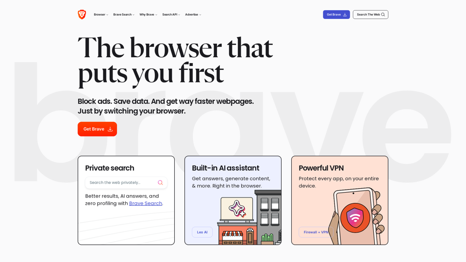 Brave Browser – Private, Fast & Secure Web Browser with VPN ...