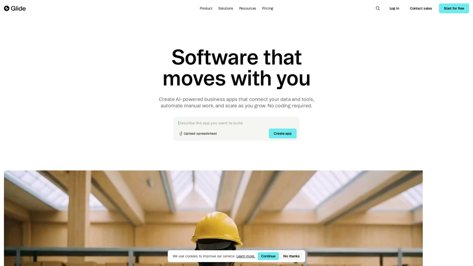 Glide No-Code Platform | Build AI Business Apps & Automate W...