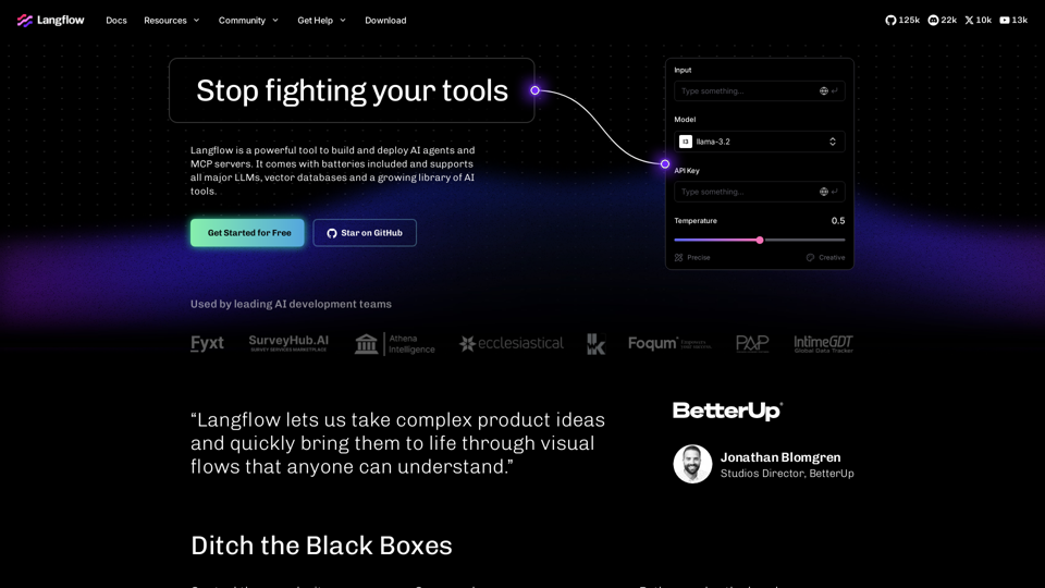 Langflow | Visual Low-Code Builder for AI Agents & RAG Apps ...