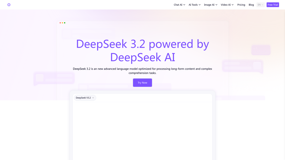 DeepSeek 3.2 AI