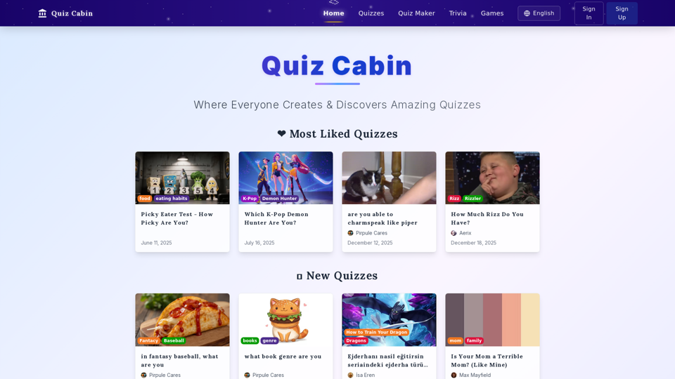 Quiz Cabin