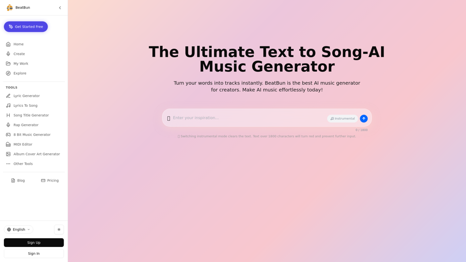 Text To Song - BeatBun